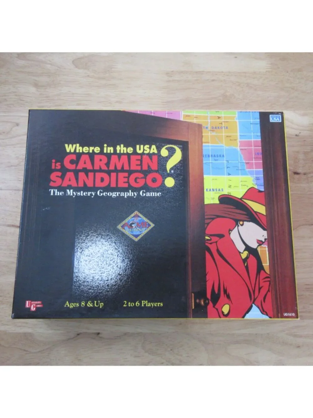1993 Where in the USA is Carmen Sandiego? Board Game University Games Complete